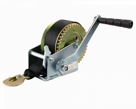 Лебедка барабанная WH25-20 г/п 1100 кг, лента 20 м