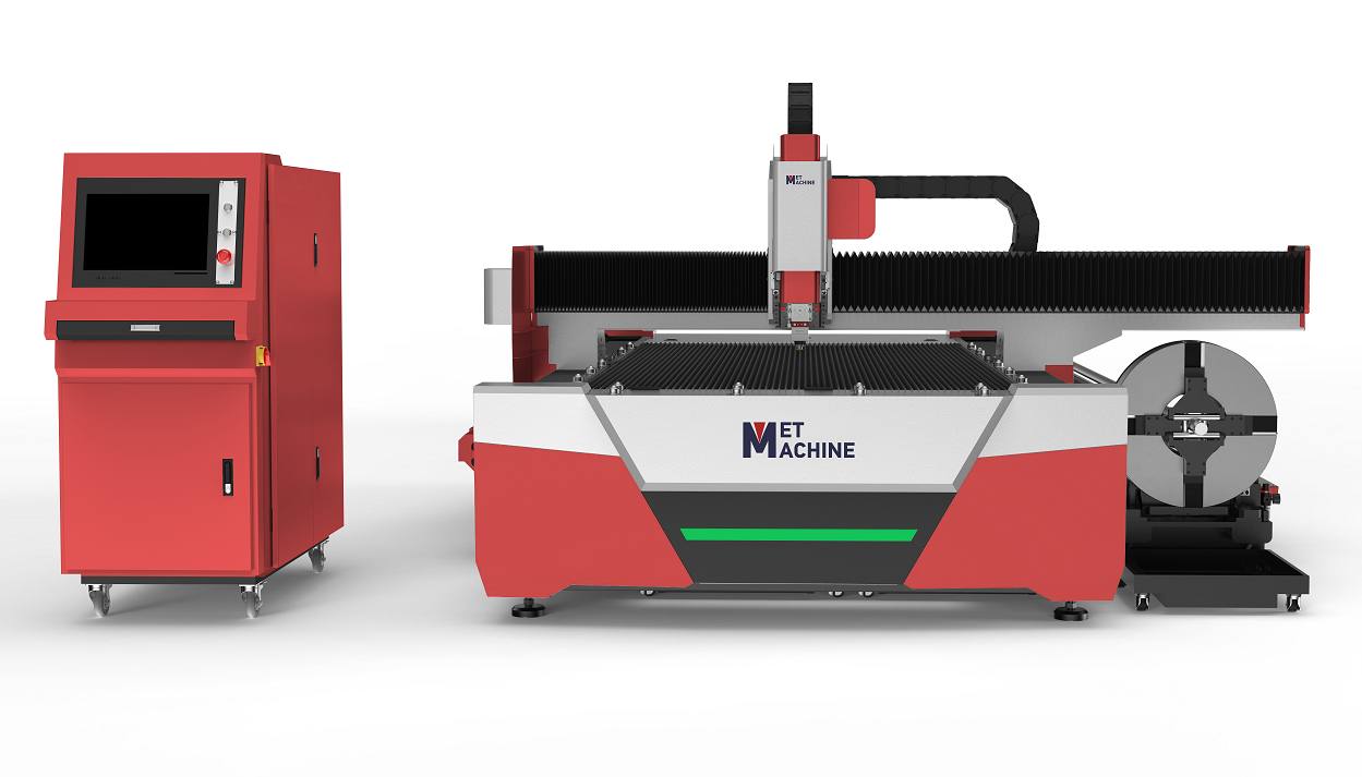 Оптоволоконный лазер с модулем резки трубы MetMachine LCM-3015B6 Master 3000W - 3